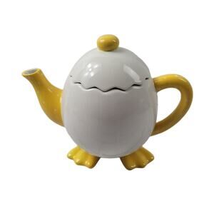 Bella Casa by Ganz Duck Footed Cracked Egg Teapot